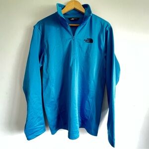 The North Face Blue Performance 1/4 Zip Jacket Lightweight Athletic Wear